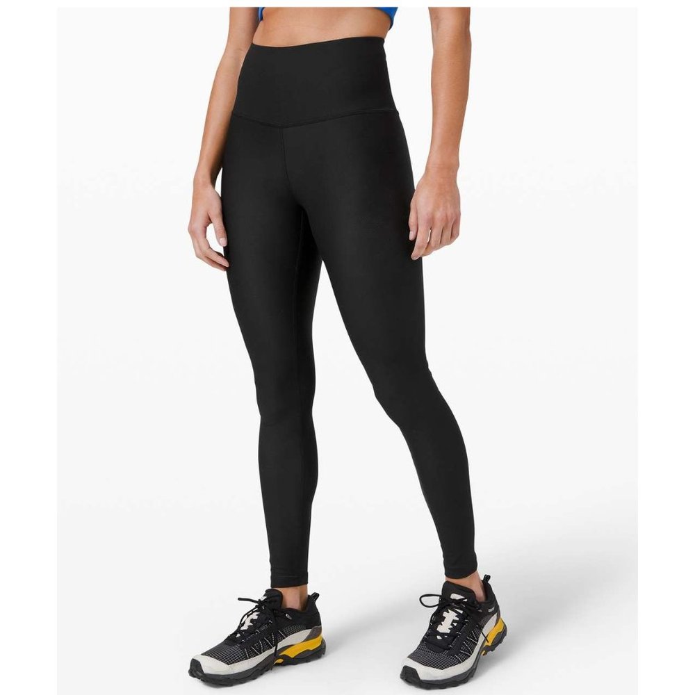 Lululemon Mapped Out High Rise Tight 28" *Camo / Size 12 / Black Run Train Gym